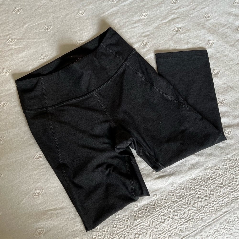 Outdoor Voices CloudKnit 3/4 Leggings Charcoal/Black